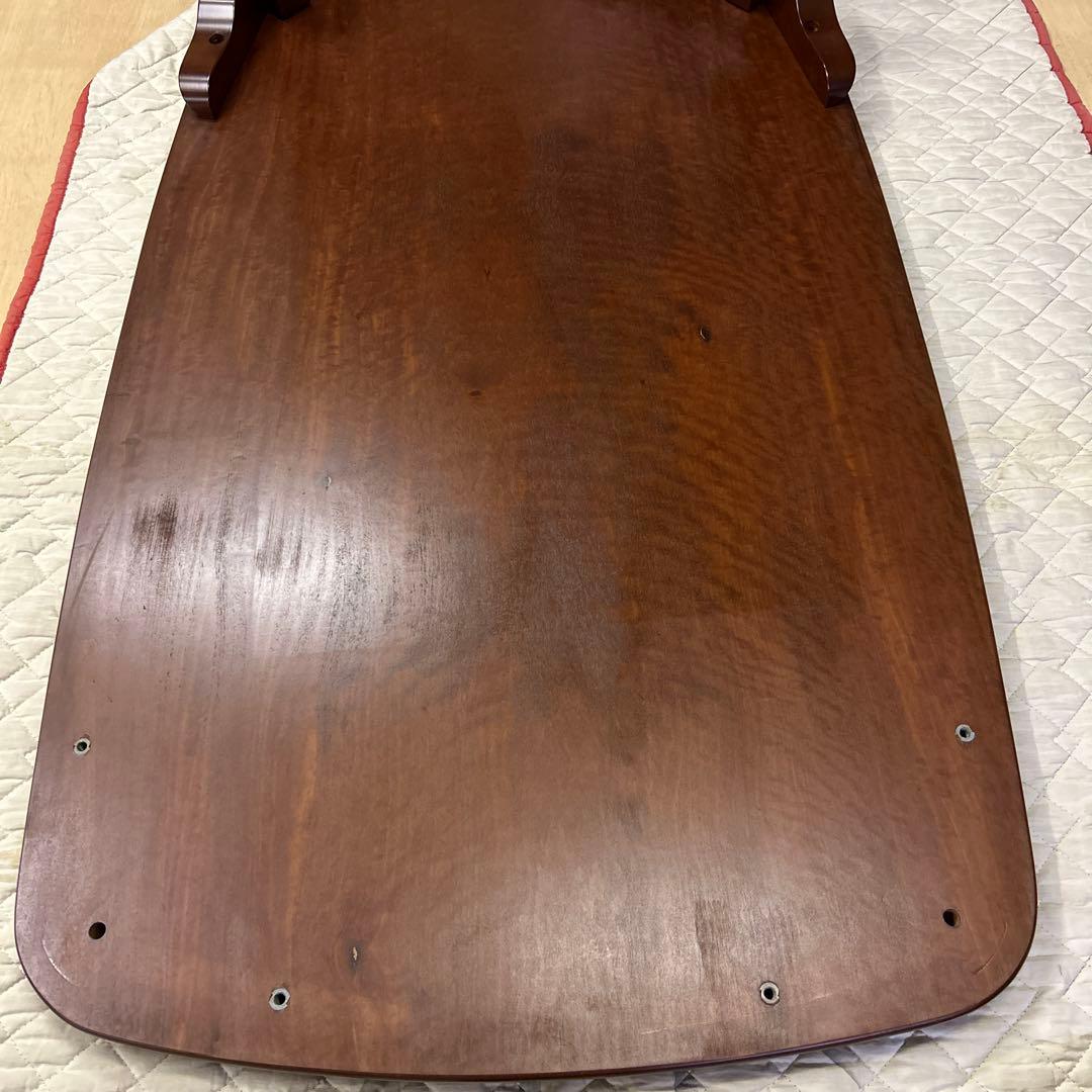希少☆花梨無垢一枚板 座卓 応接台 猫脚 リビングテーブル 昭和レトロ 高級品