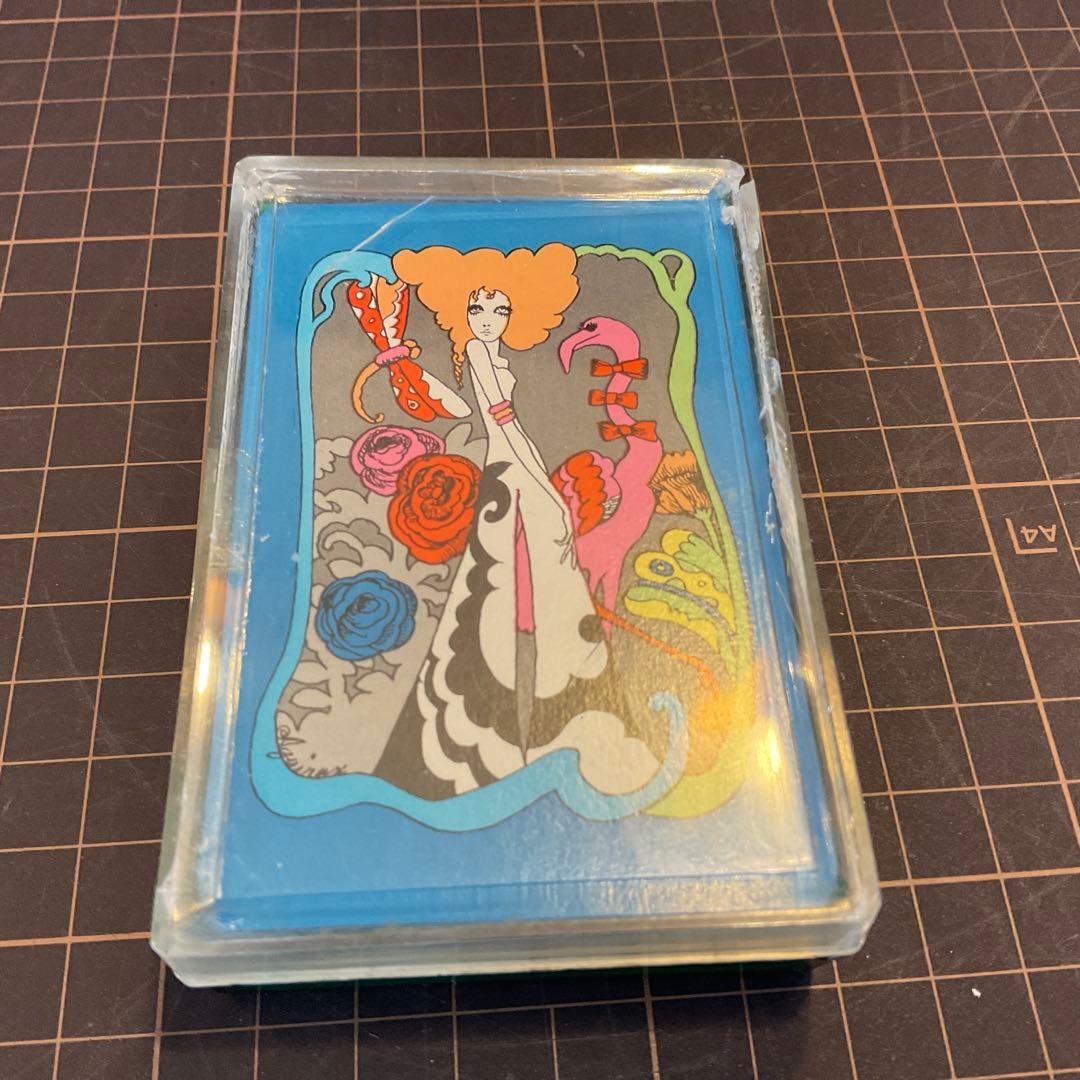 希少　宇野亜喜良　当時物　平凡 オリジナル イラスト トランプ　未使用　1968