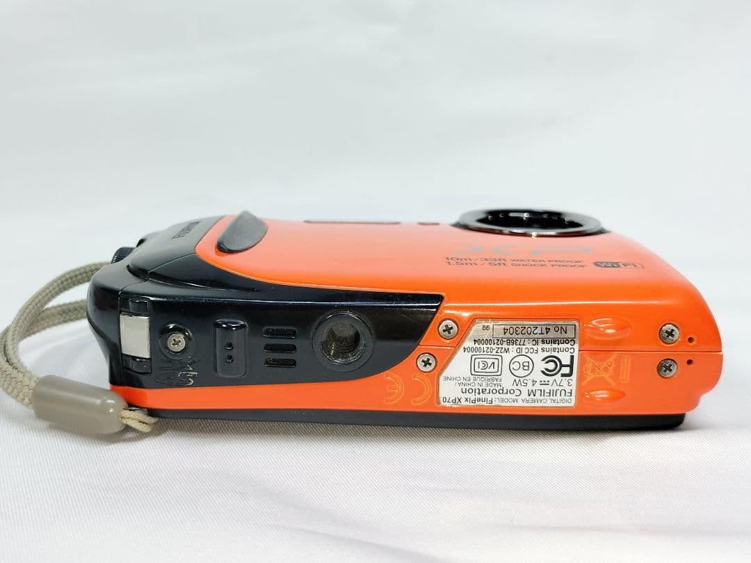 【並品】FUJIFILM FINEPIX XP70 オレンジ
