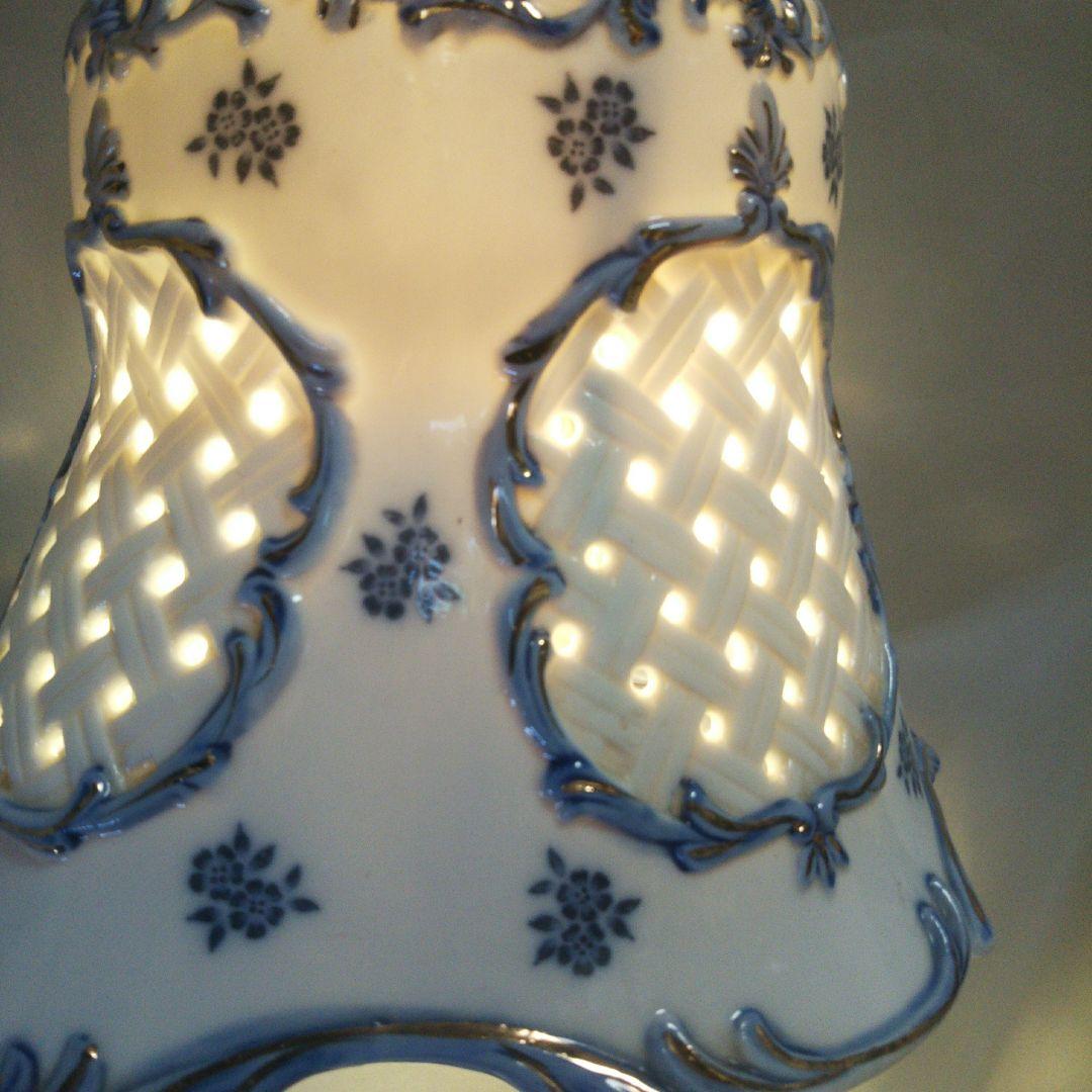 ランプ  アンティーク人形  陶器  レトロ  オブジェ