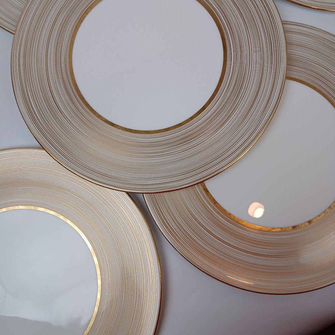 NARUMI ナルミ プレート 皿 食器 洋食器 WH/GD 5枚セット