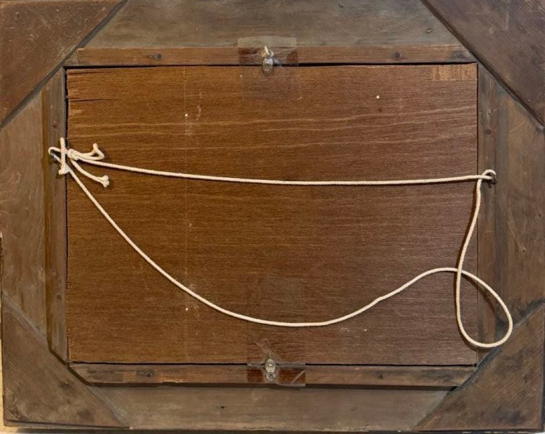 肉筆油彩画　【a】　年代物