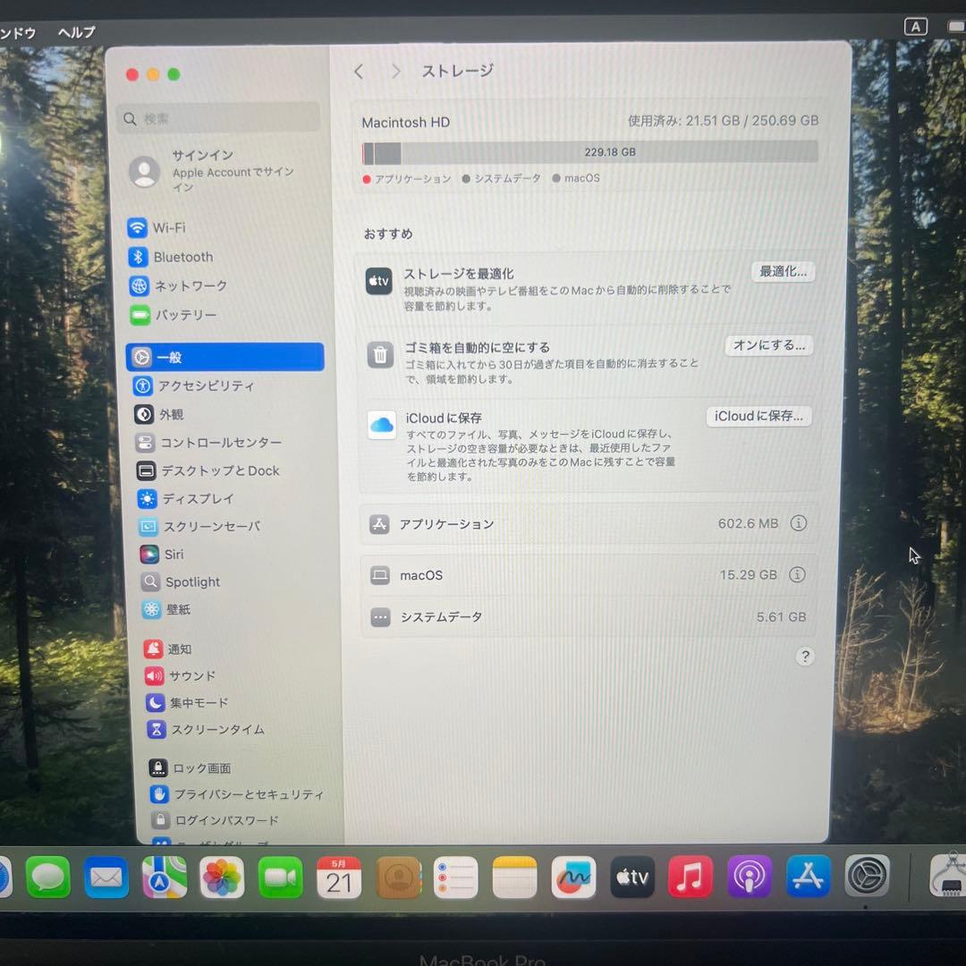 MacBook Pro 13インチ 2016 スペースグレイ Sequoia