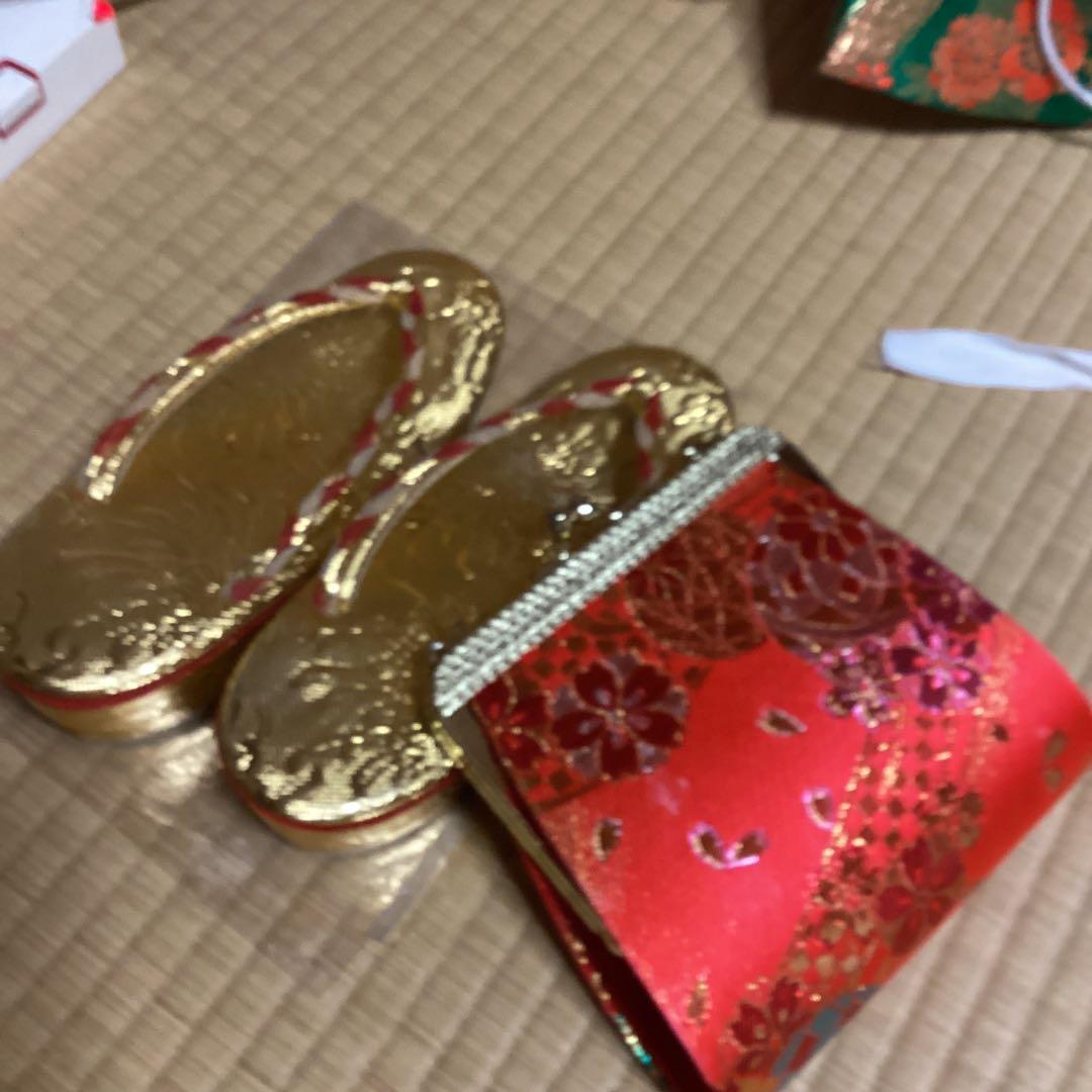 七五三小柄七里フルセット　帯幅14、5センチ　草履21センチ