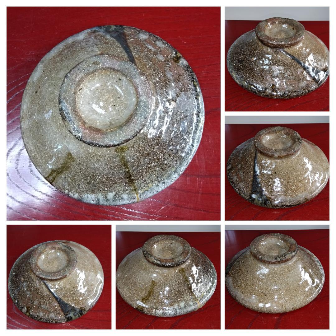 白越不朝　塩越窯 自然灰釉の究極美が迸る逸品灰釉美向付け中鉢 No:2