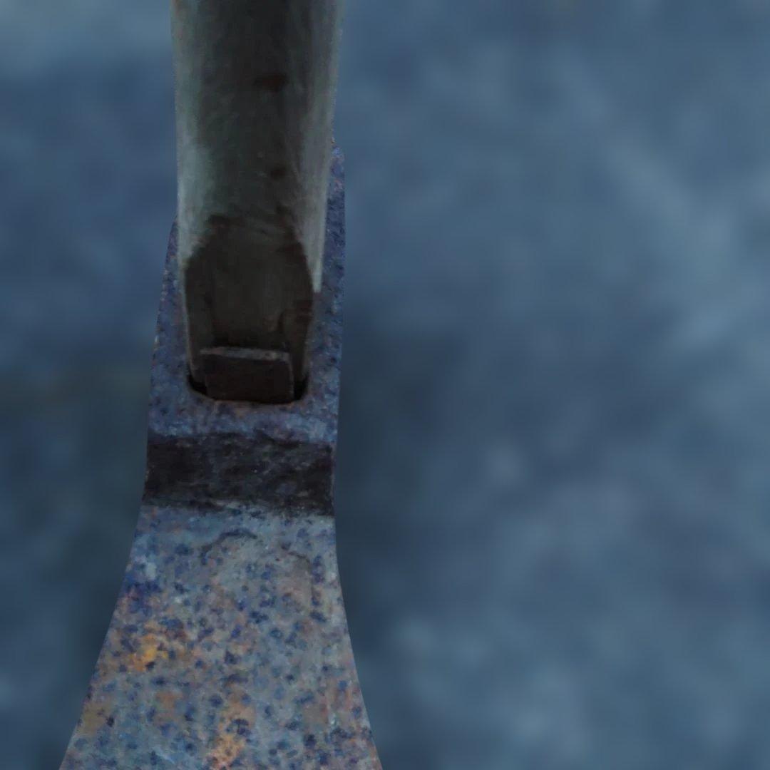 古い鍬　山鍬　開墾鍬　野鍛冶　古農具