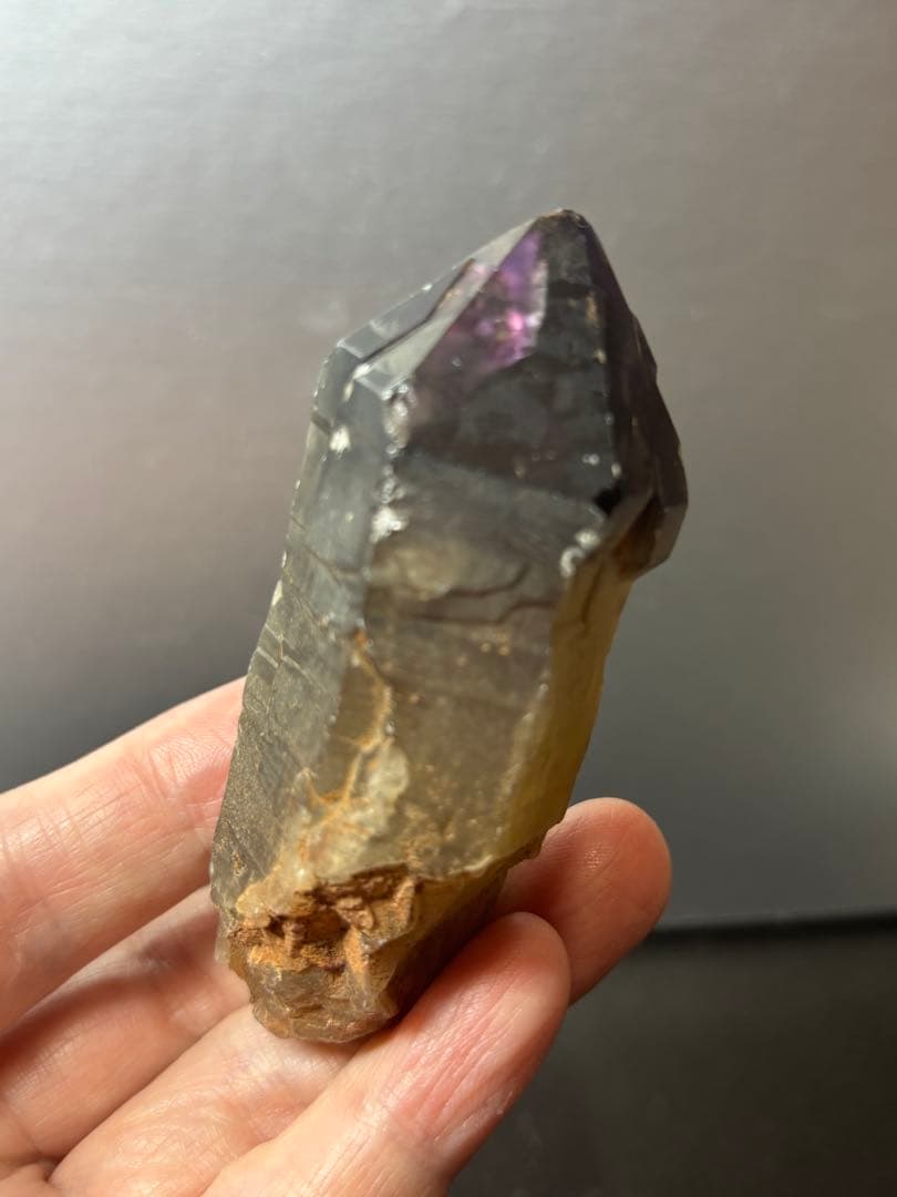 レア　セプター水晶　アメジスト　シトリン　109g 天然石