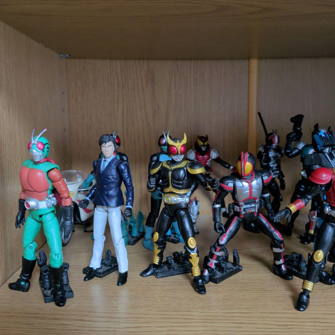 仮面ライダー フィギュアセット 17体 バイク付き　shodoなど
