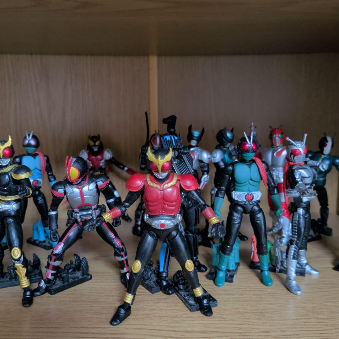 仮面ライダー フィギュアセット 17体 バイク付き　shodoなど