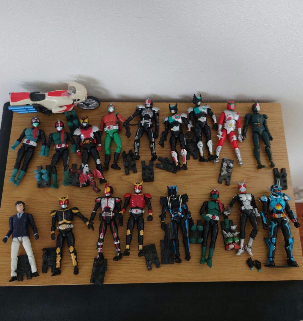仮面ライダー フィギュアセット 17体 バイク付き　shodoなど