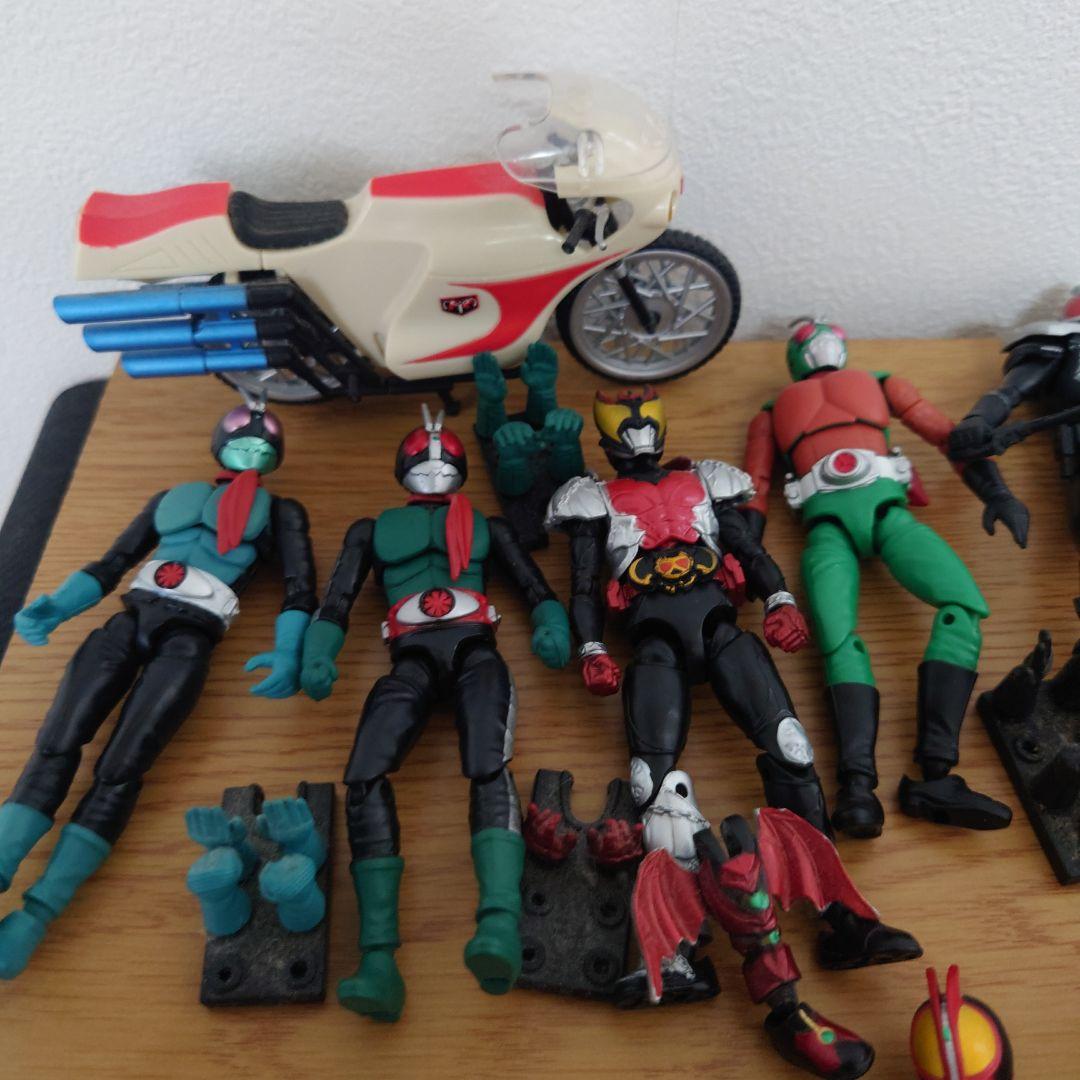 仮面ライダー フィギュアセット 17体 バイク付き　shodoなど