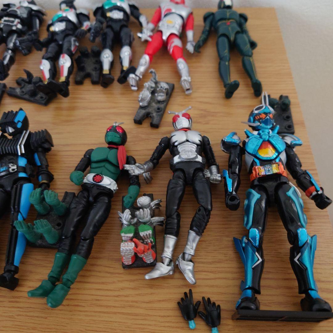 仮面ライダー フィギュアセット 17体 バイク付き　shodoなど