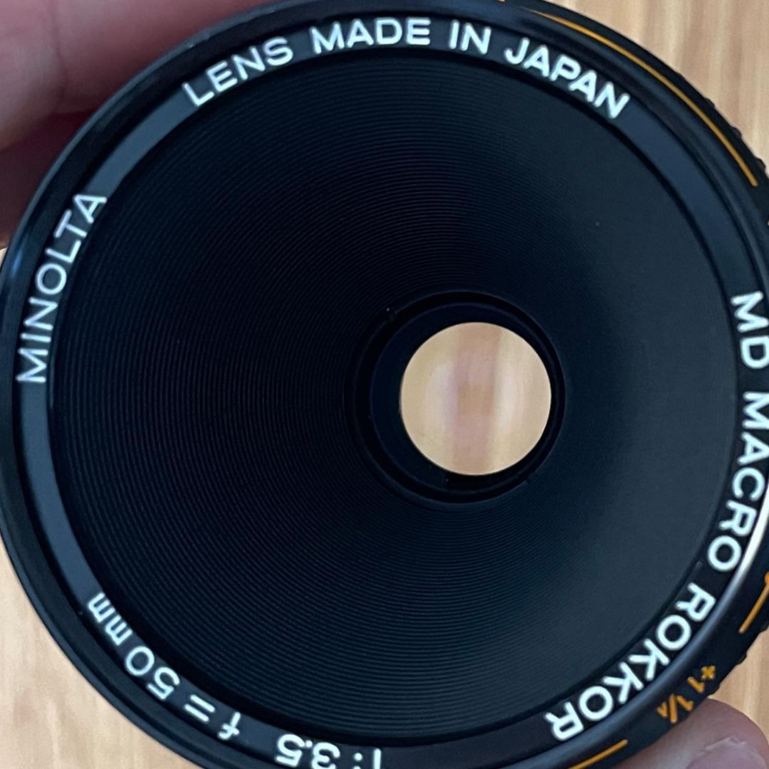 MINOLTA MD MACRO ROKKOR50mmF3.5（接写リング付）