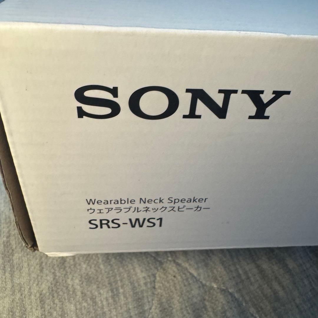 【箱付き美品】SONY ウェアラブルスピーカー SRS-WS1 本体セット