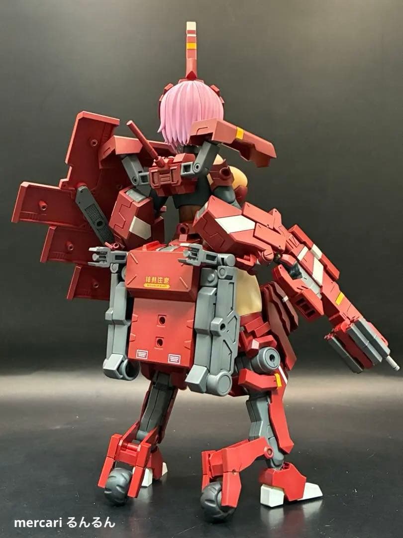 フレームアームズ・ガール 輝鎚・甲＋ウェポンユニット×3塗装完成品