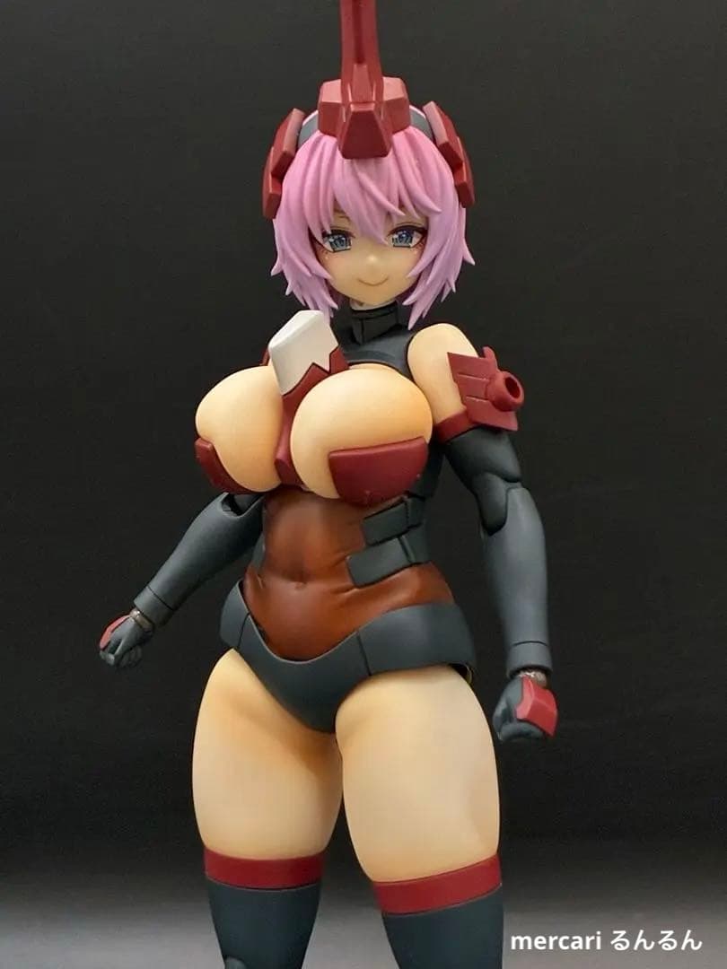 フレームアームズ・ガール 輝鎚・甲＋ウェポンユニット×3塗装完成品