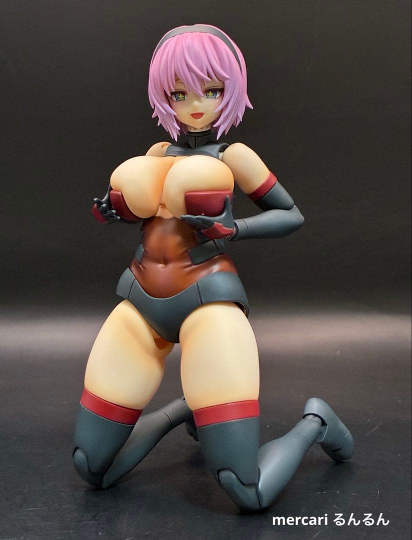 フレームアームズ・ガール 輝鎚・甲＋ウェポンユニット×3塗装完成品