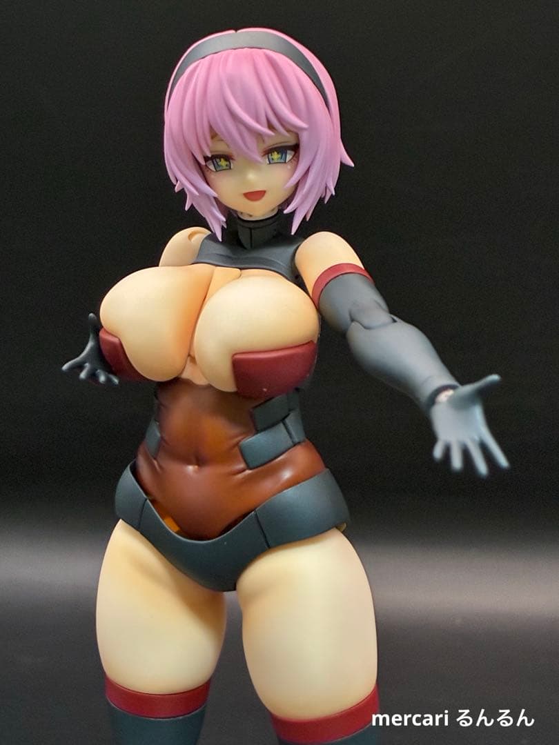 フレームアームズ・ガール 輝鎚・甲＋ウェポンユニット×3塗装完成品