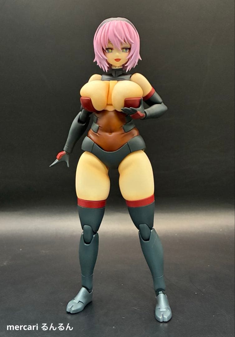 フレームアームズ・ガール 輝鎚・甲＋ウェポンユニット×3塗装完成品