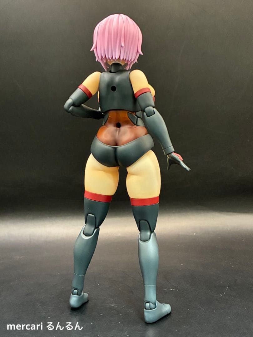 フレームアームズ・ガール 輝鎚・甲＋ウェポンユニット×3塗装完成品