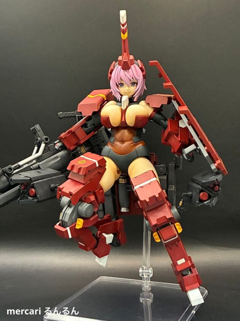 フレームアームズ・ガール 輝鎚・甲＋ウェポンユニット×3塗装完成品