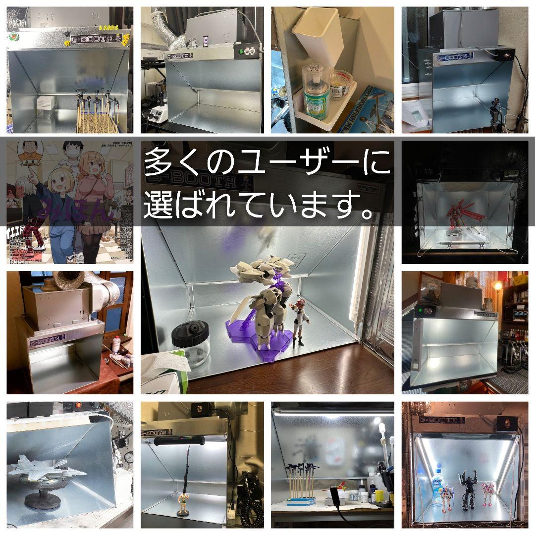 G-BOOTH M-02PLUS研磨塗装ブース 550m3/h実用新案三段階切換