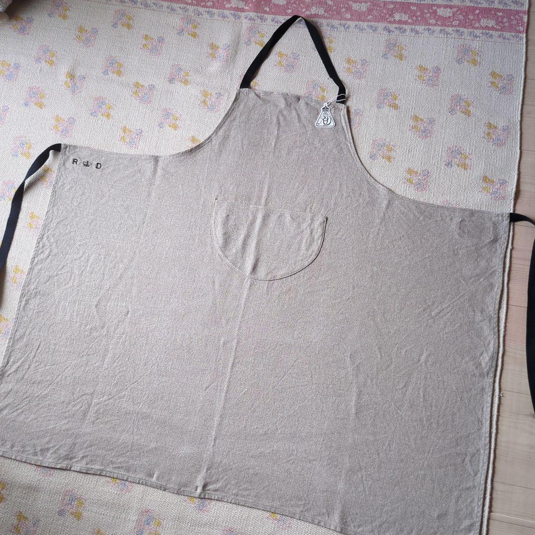 R&D.M.Co-/OLDMANS TAILOR キャンバスリネンエプロン