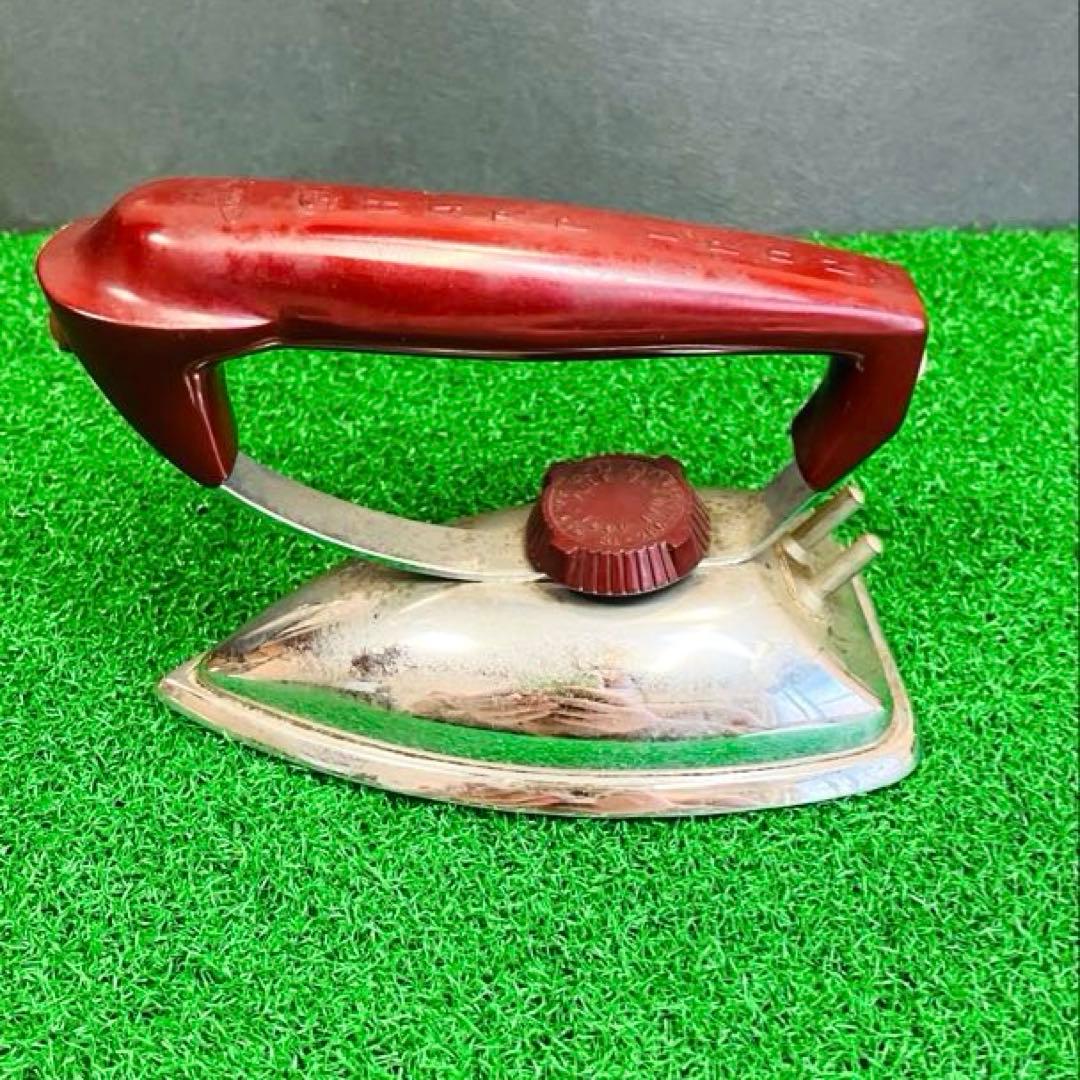 昭和レトロ希少品SHARPミニアイロン木箱・袋打ち電源コード付ハヤカワ時代