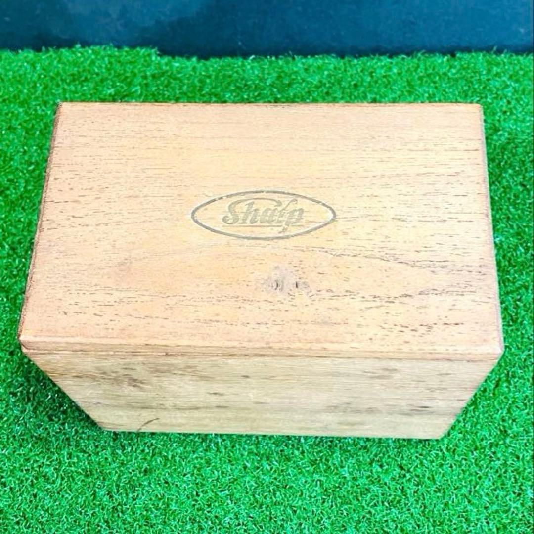 昭和レトロ希少品SHARPミニアイロン木箱・袋打ち電源コード付ハヤカワ時代