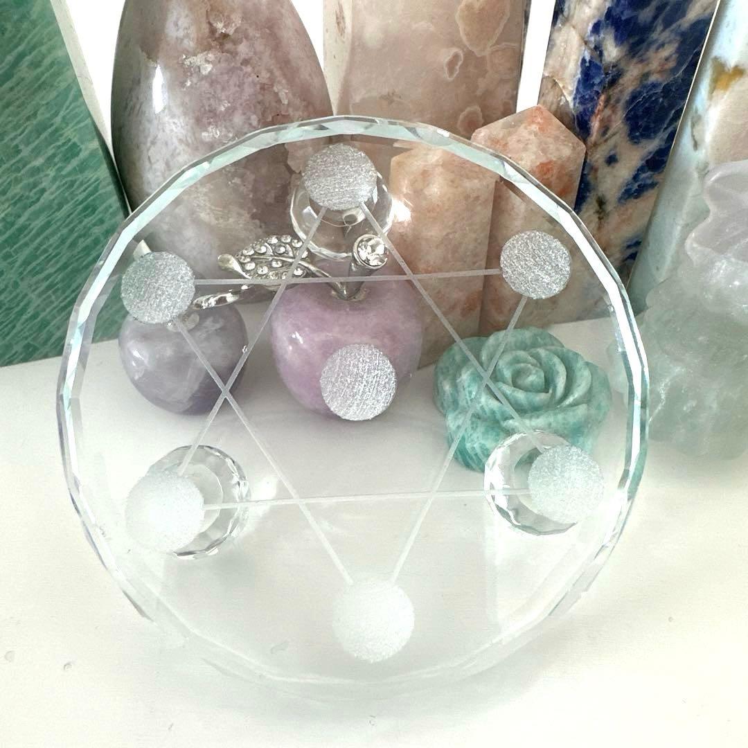 【特価】天然石　タワー　林檎　六角柱　台座　14個　１個当たり1070円　まとめ