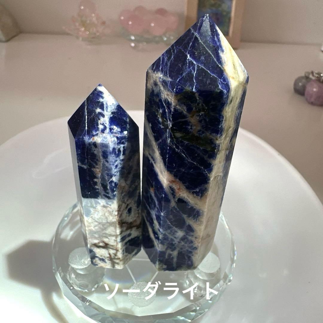 【特価】天然石　タワー　林檎　六角柱　台座　14個　１個当たり1070円　まとめ