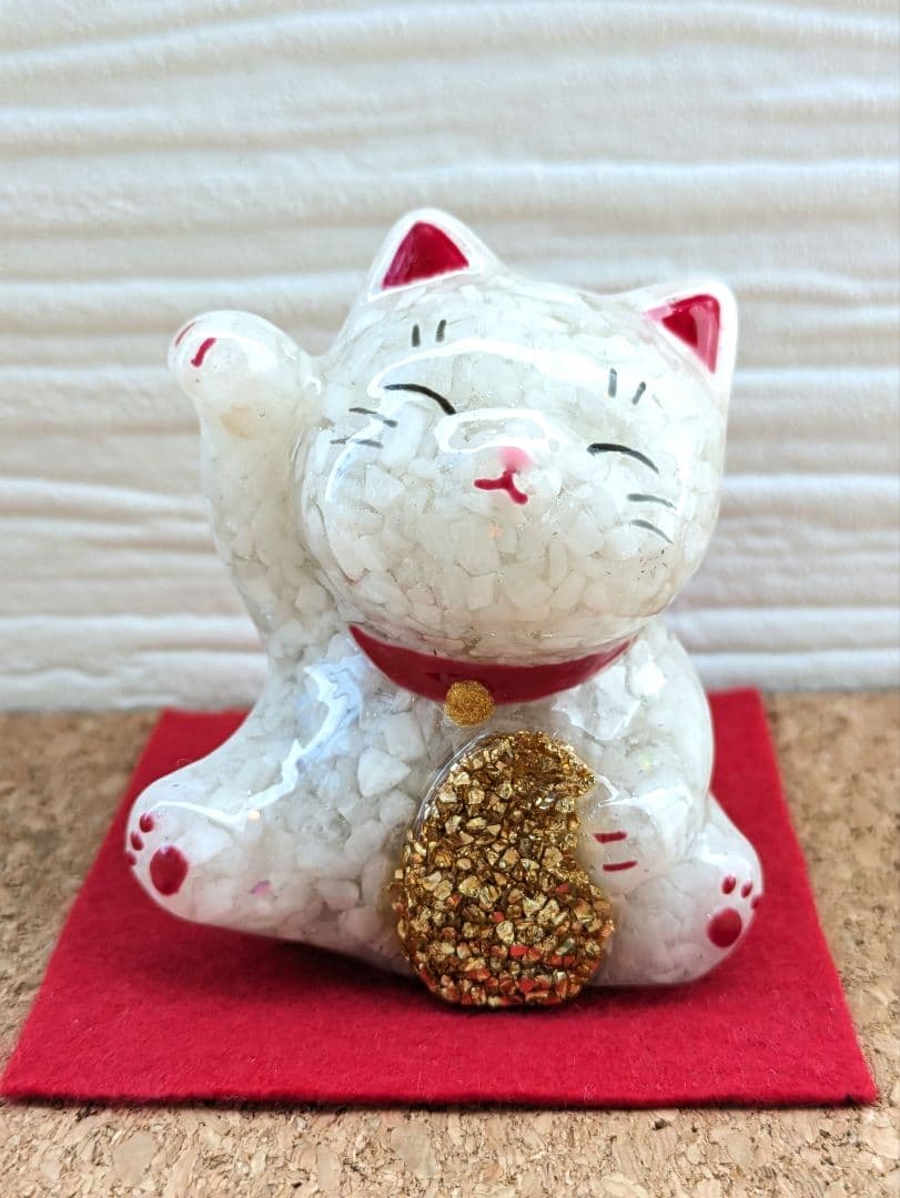 【はるかな】②ローズクォーツの干支おうまちゃん形オルゴナイト☆他４点