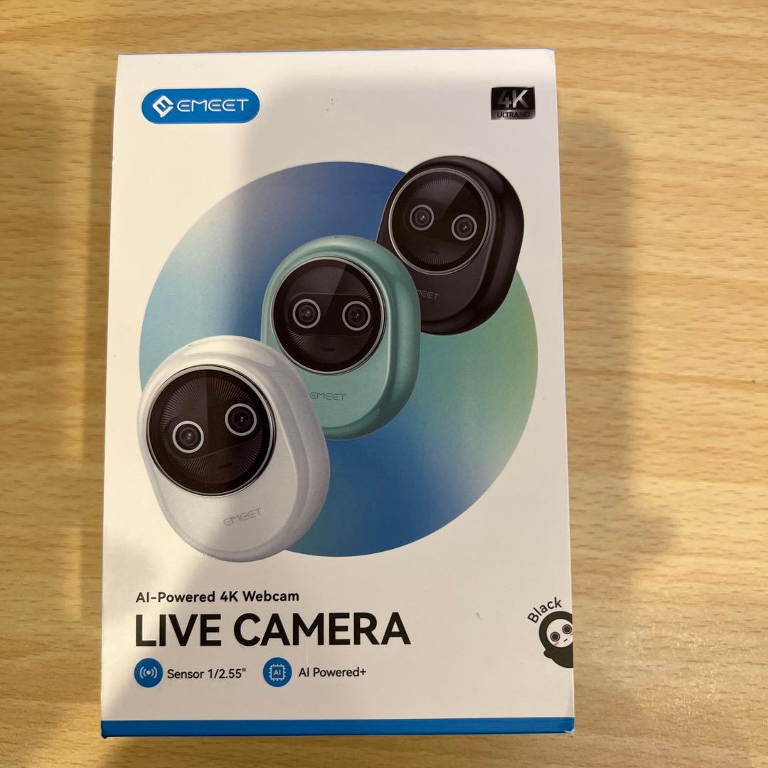 EMEET Piko+ 4Kウェブカメラ ブラック