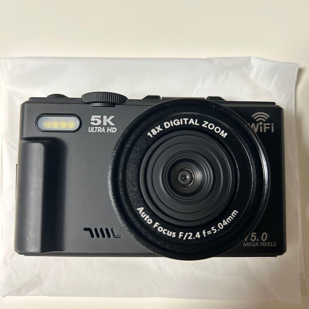 5Kデジタルカメラ 7500万画素 Wi-Fi機能搭載 3インチ 大画面