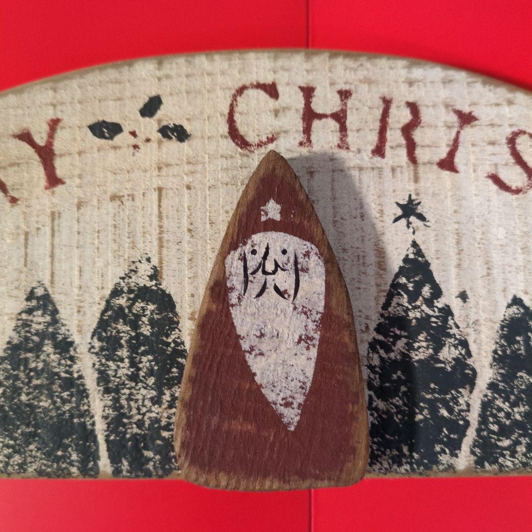 《アンファン》木製クリスマスオーナメント サンタ