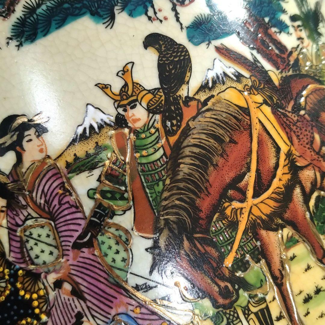 薩摩焼 金彩 金襴手 色絵 色錦 豪華絢爛 古美術品 置物 釣鐘 鐘型 特大