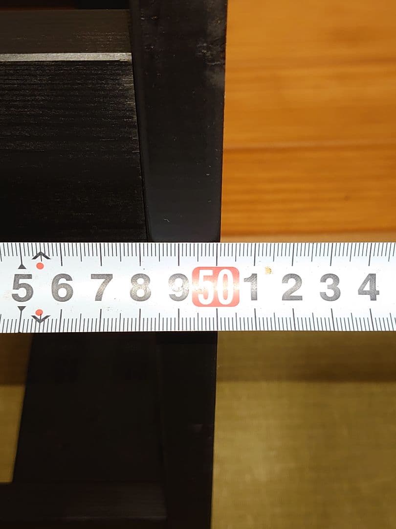 【累積117台目】１台用パチスロ実機の置き台（シンプルスタンド）★黒色に塗装済み