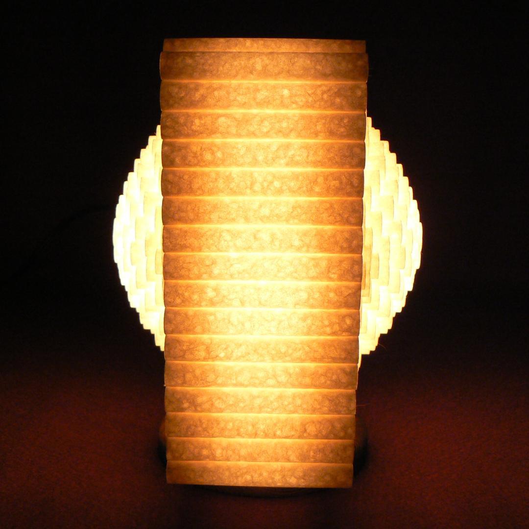 和紙の手作りランプシェード　美濃和紙使用　[ 遊] 9-2　癒しの一点物作品