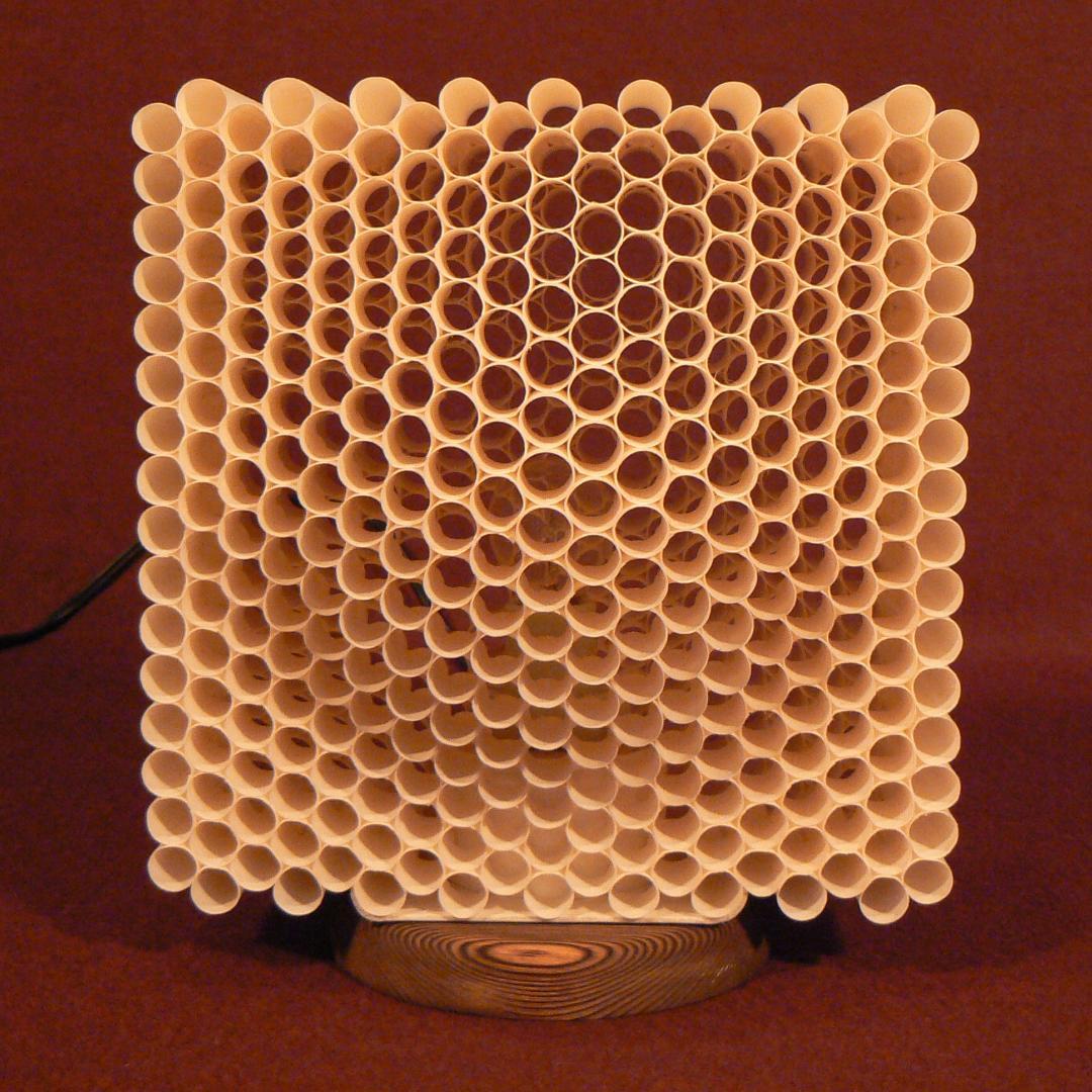 和紙の手作りランプシェード　美濃和紙使用　[ 遊] 9-2　癒しの一点物作品