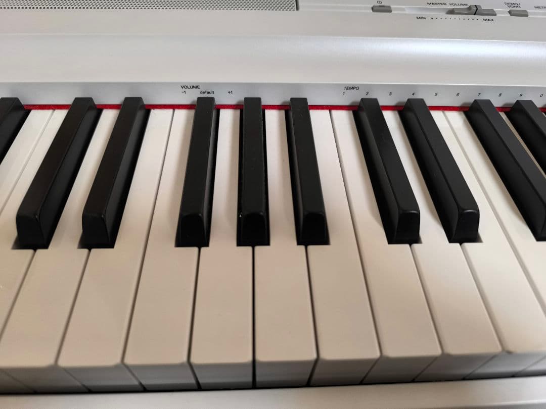 【1/2】YAMAHA 電子ピアノ P-125WH ホワイト（本体）