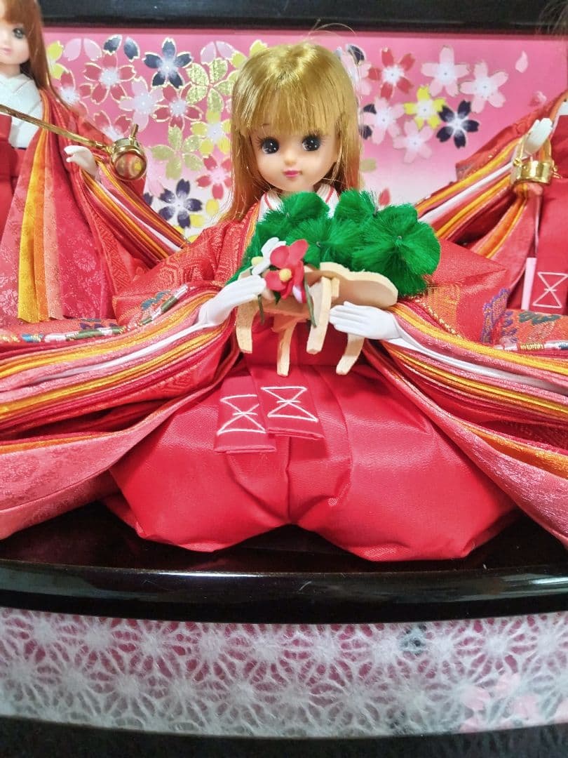 雛人形　リカちゃん　三人官女　リメイク品 ③