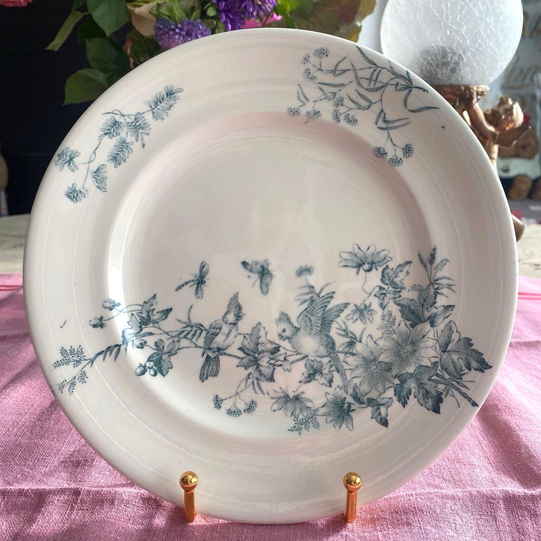 ロンウィ ミニョン Longwy mignon プレートツバメ　小鳥　鳥