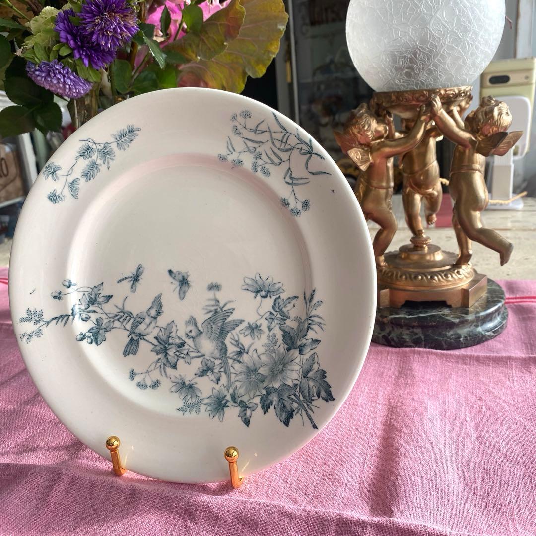 ロンウィ ミニョン Longwy mignon プレートツバメ　小鳥　鳥