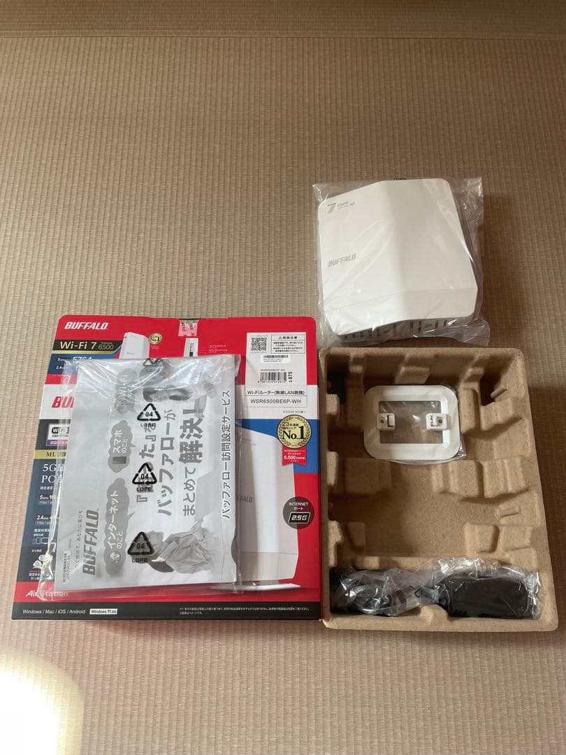 BUFFALO WSR6500BE6P-WH 新品未使用