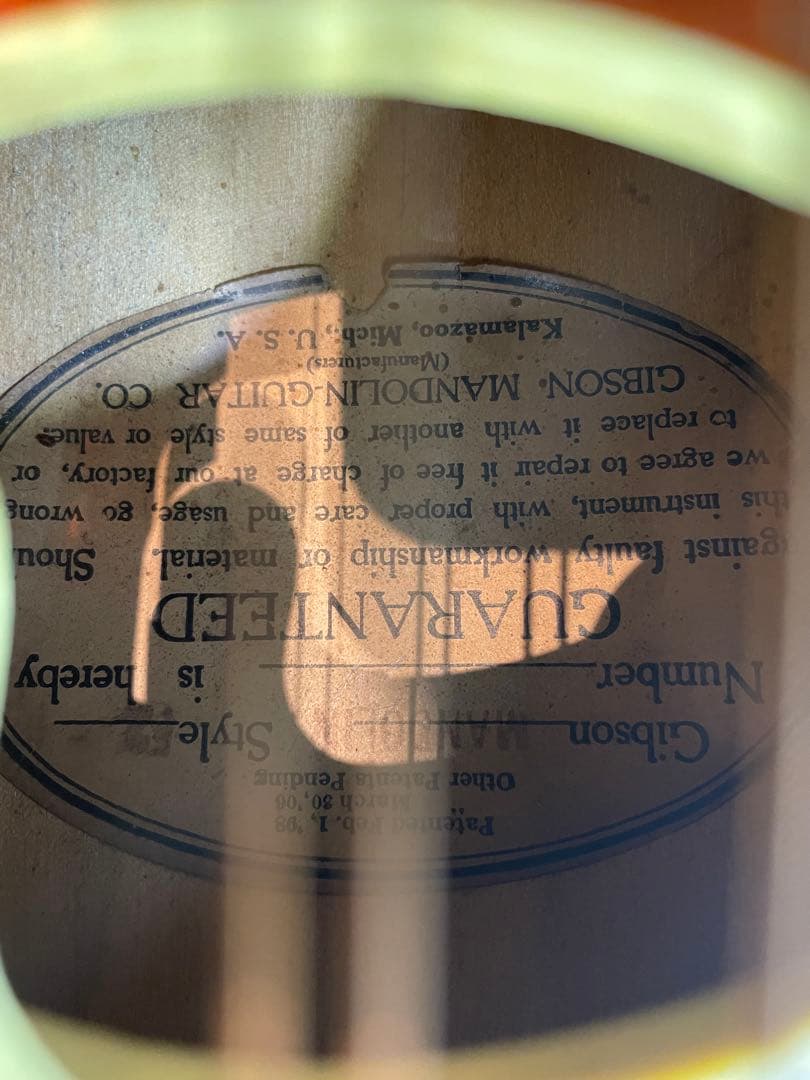 Gibson ヴィンテージ マンドリン F2 約100年前 USA ケース付