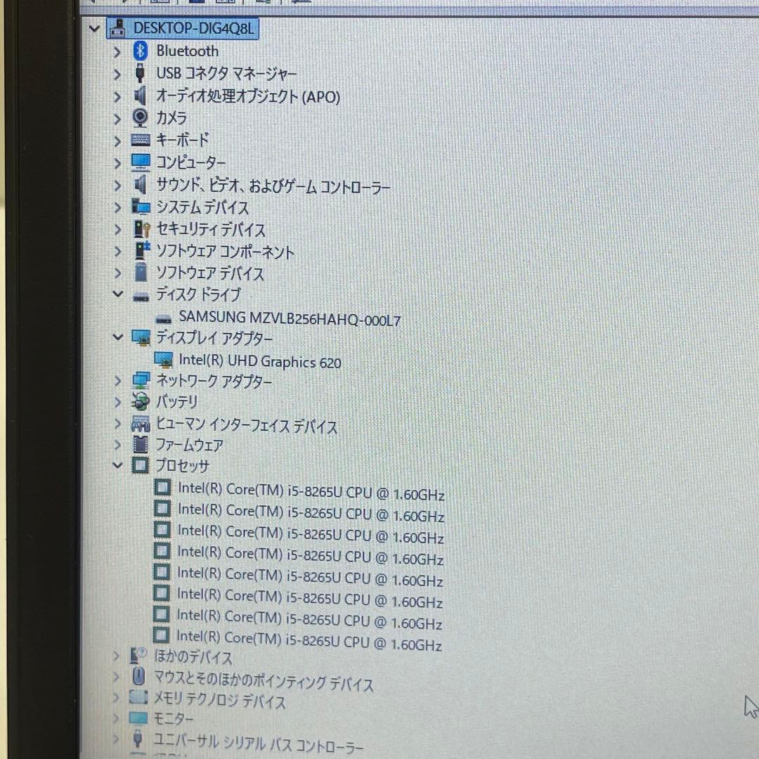 レノボ Thinkpad L390 i5-8250U 8GB SSD256GB