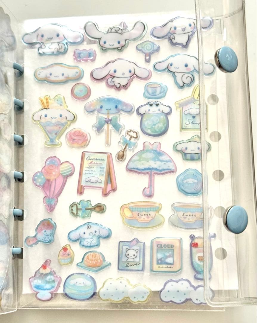 シナモロール　シール帳完成品