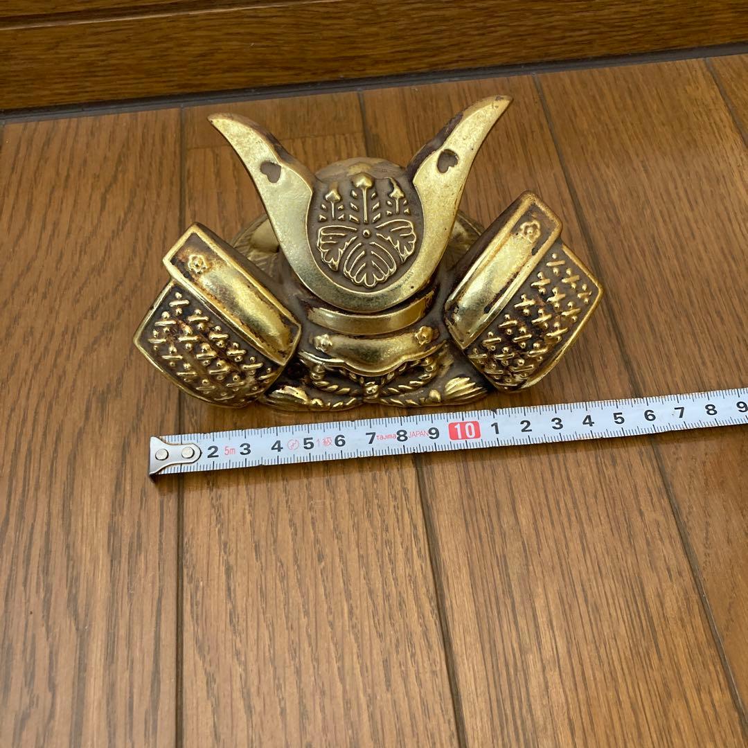 匿名配送　兜　国宝姫路城　アンティーク　置物　カッコいい　カブト　当時物