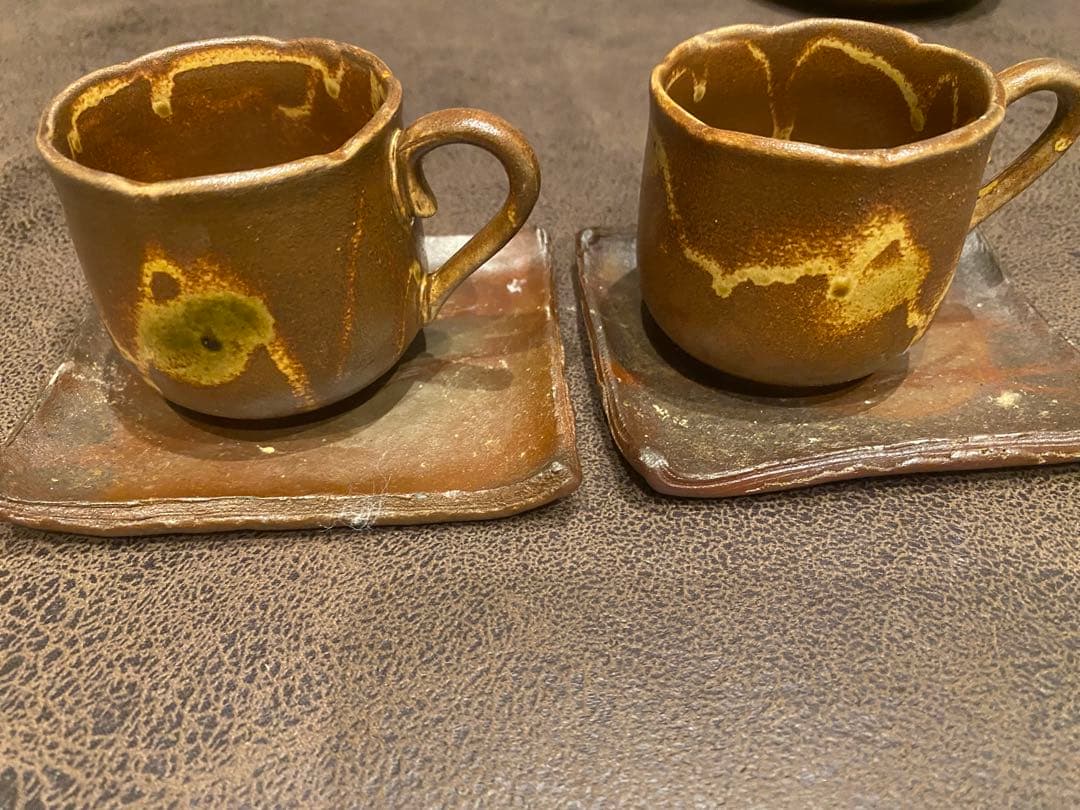 【備前焼】作家者コーヒーセット／和食器・伝統工芸・とても可愛いお品です！