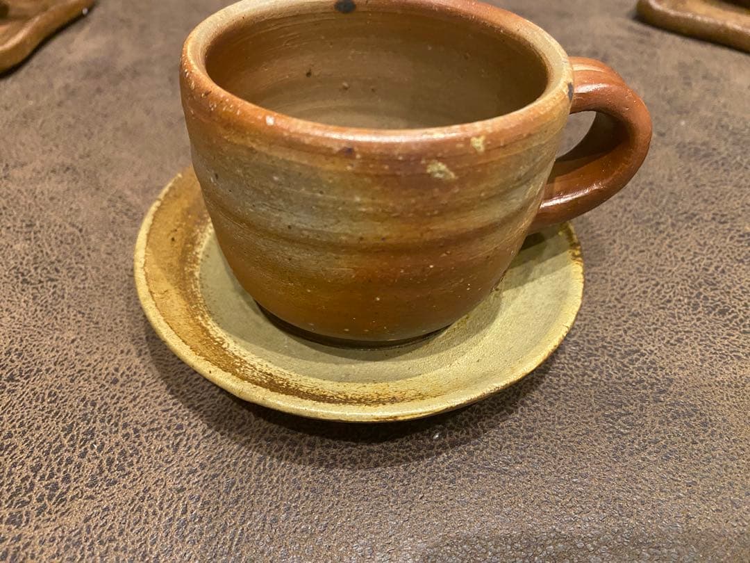 【備前焼】作家者コーヒーセット／和食器・伝統工芸・とても可愛いお品です！